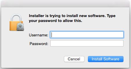 20. Enter your username and password to continue with the installation. 21.