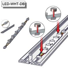 Connection Method 3: SW-FOOT Connection Method 4: Internal Lighting Setup LED-DB-WHT WME An SW-FOOT