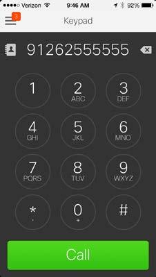 To place a phone call to a contact, simply tap the button, to the right of the contact s name, then tap the Call button.