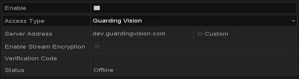 Guarding Vision provides the mobile phone application and the service platform page (www.guardingvision.