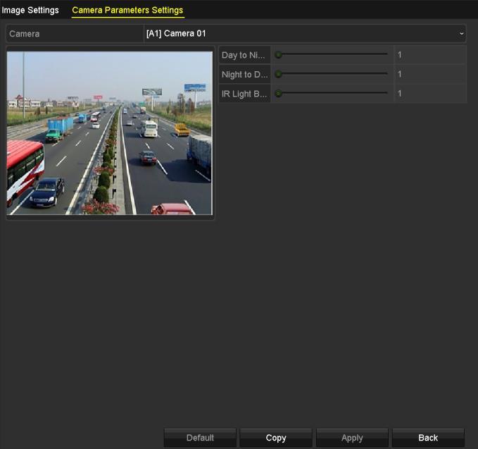 Contrast and Saturation for the IP cameras. You can also click Restore to set the parameters to the default settings.