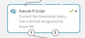 Insert a Execute R Script module onto the workspace and click on it.