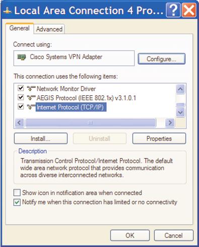 Section 5 Setting Up Your DAW Direct Network connection (PC) Double click on Network Connections in Start/Control Panel.