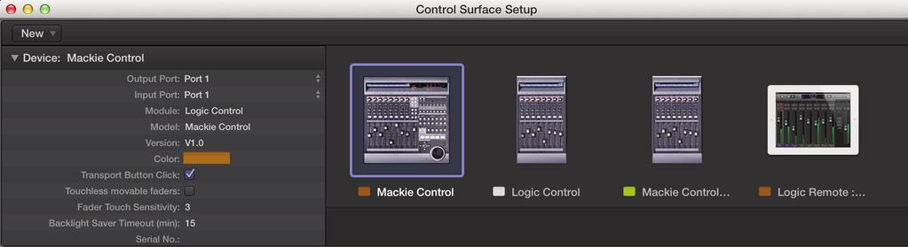 switches. Duality Faders 9-16 and 17-24 are mapped to the Mackie Control Extender ports. The actual ipmidi ports used will depend on which layer (or layers) Logic is assigned to.