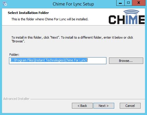 Custom Installation Settings CHOOSE INSTALLATION FOLDER (OPTIONAL) To select an installation folder, simply click the Browse