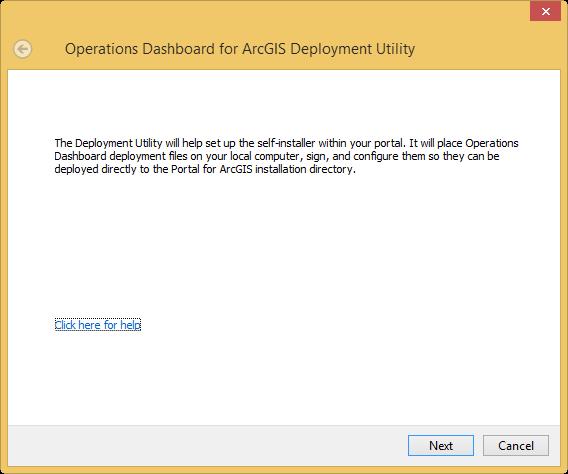 Operations Dashboard for ArcGIS Deployment Utility Step 1 - Preparations - Download and extract deployment utility from My Esri - Have security certificate ready - Know your Portal URL - Have write