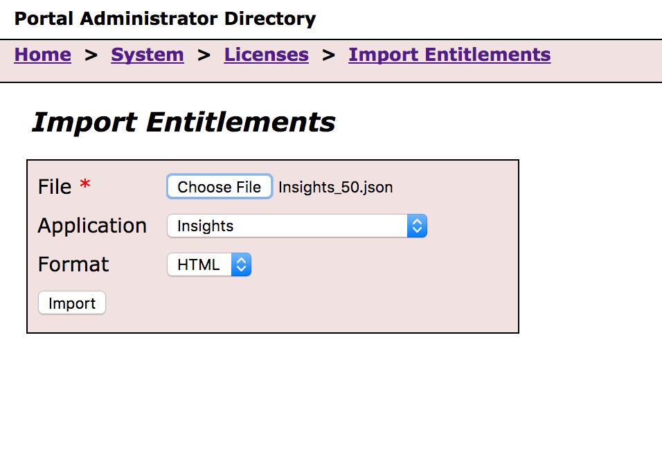 Enable Portal members to use new apps Import entitlements