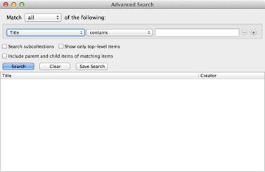 SECTION 5 Timeline and Searching Search and Locate Quick Search Quick Search is the field that is found on the top bar of Zotero. Simply type in a search term and press enter to search.