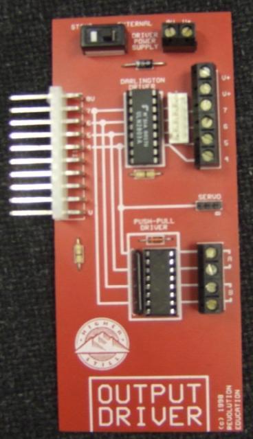 Connecting output transducers The stamp controller can only drive low-power devices, such as LEDs, directly.