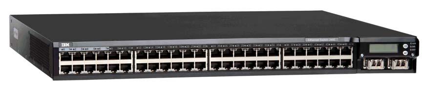 IBM Ethernet Switch J48E The IBM J48E Ethernet Switches with Virtual Chassis technology combine the high availability (HA) and carrier-class reliability of modular systems with the economics and