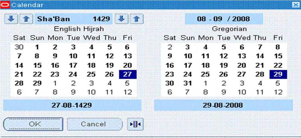 International Calendar Support
