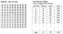Attribute tables in Raster data