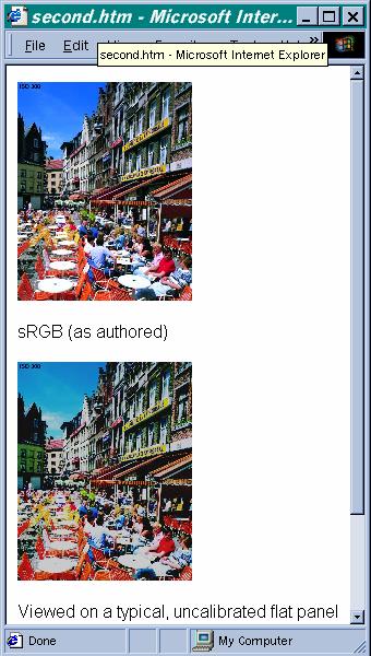 6 srgb A precise definition for RGB that allows srgb images to be