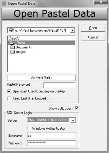 Opening a Company on SQL POS Double click the POS Icon to launch POS Select File > Open Select NO The following screen will display that will assist you in converting the POS Access database