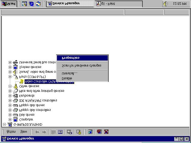 install the VGA Driver to your Windows 2000 operating system.