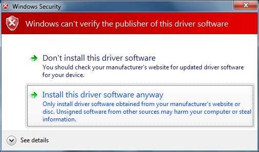 7. Enter the path for the folder where the drivers are located (the product CD or folder where you saved them when downloaded from the site). 8.