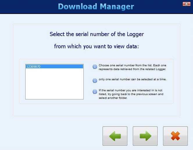 Next, you must select which DataLogger s
