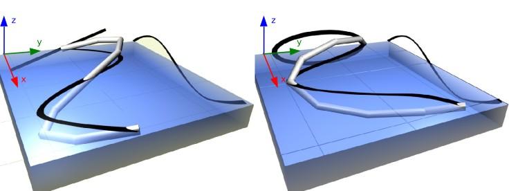 Locomotion mechanism 3D Body wave propagation Linear Step: r