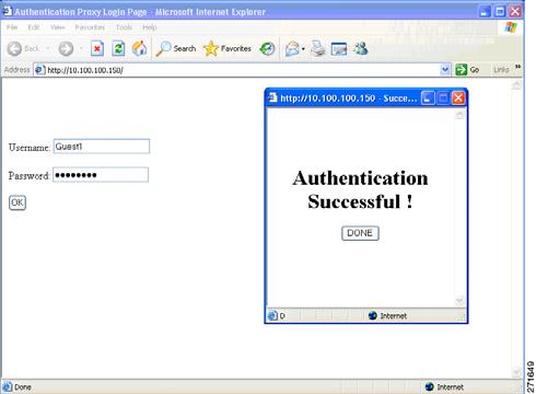 username and password dialog boxes appear in the web authentication login screen, and no banner appears