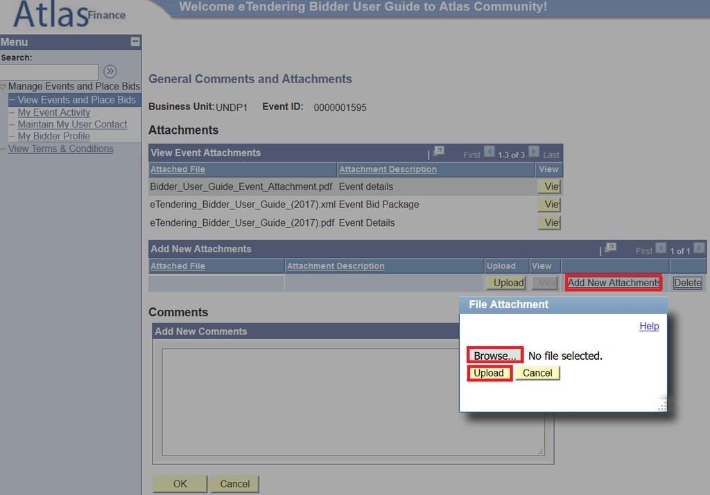 2.2 Prepare Bid Response Upload Supporting Documents To