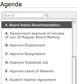 However, a full workflow history is maintained at the bottom of the agenda item.