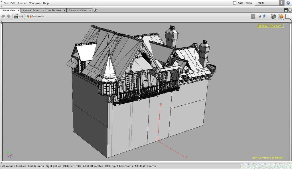 A more sophisticated example of these techniques was used to perform a reconstruction of the city of Nantes (France), visualized in wireframe in an interactive environment in Figure 9.
