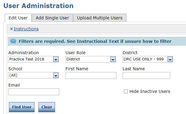 Updating Multiple User Profiles From the Edit User tab of the User Administration page, you can update multiple user profiles at once.