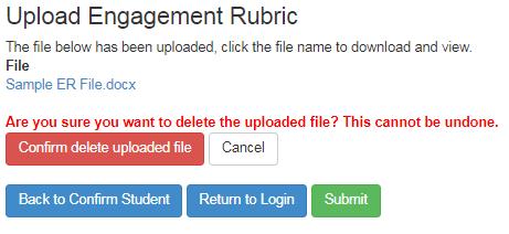 If a file of over 2MB is selected and then Upload is clicked, the message below is displayed: 6.