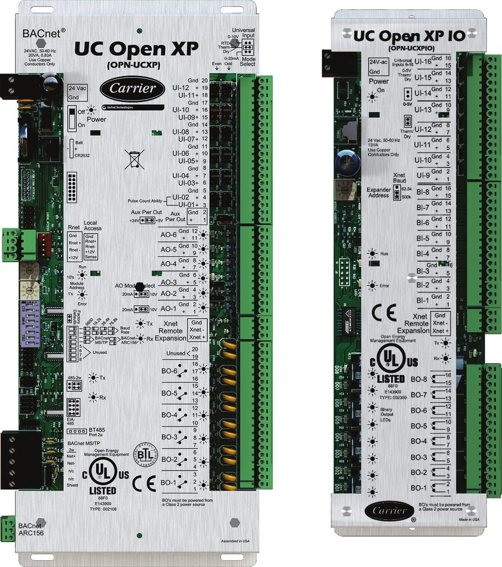 Introduction What are the UC Open XP IO? The Universal Controller Open XP (OPN-UCXP) is a general purpose controller.