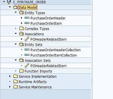 3 Generate OData service The run time objects model,