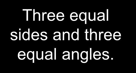triangle Three equal