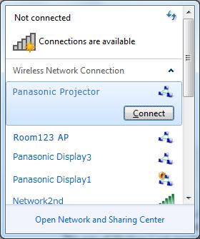 Use with the [USER] setting (cont.) 3 Connect the computer to the network that has been set for the devices.