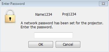 When a password has been set for a device When connecting to a device for which a network password has been set, the <Enter Password> screen will appear.
