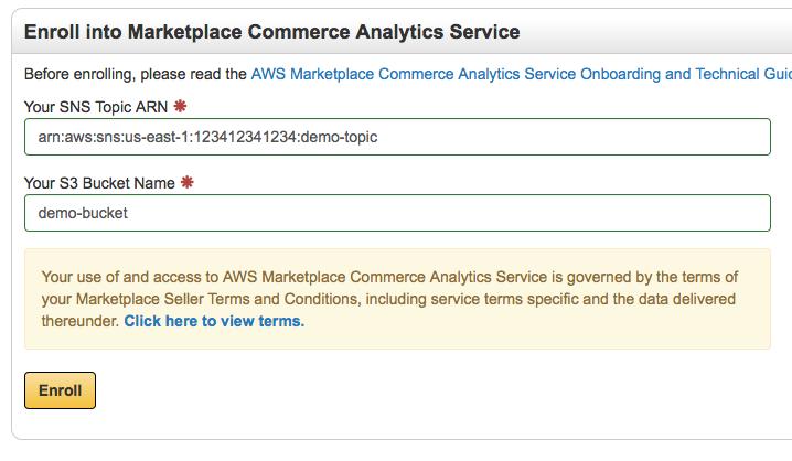1.2. Create a Destination Amazon S3 Bucket The Commerce Analytics Service delivers the data you request to an Amazon Simple Storage Service (Amazon S3) bucket you specify.