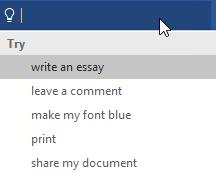 So, if you for instance don t know how to insert a Footnote, simply type Foot in the Tell Me field and you can click on the command from the results.