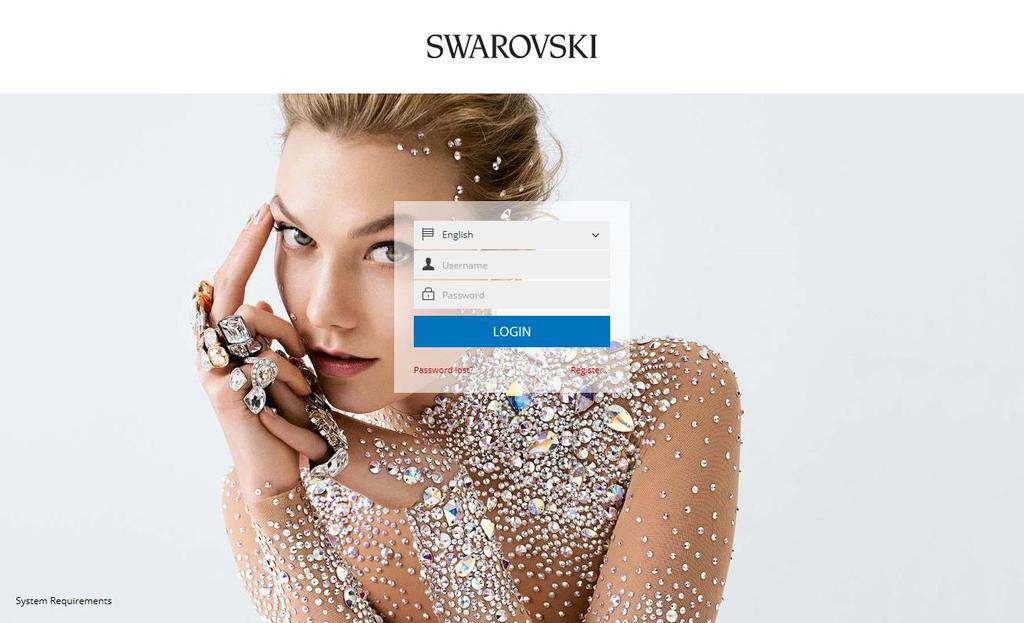 Login You will find the Swarovski MAM System via http://mam.swarovski.