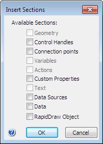 Modal Dialogs Insert Table Sections 42 Insert Table Sections This dialog is used to insert new sections in the Shape Parameter table.