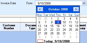 Figure 4-7: Defaulting to today s Date A button with an asterisk (*) will also appear on the right-hand side of the To date filter.