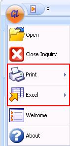 Export to Excel/PDF Insight allows for result sets to be exported into an Excel compatible file or a PDF format.