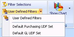 To apply the User Defined Filter to your inquiry, select the appropriate filter set, click on Apply UDFs and click OK to return to the main inquiry dialog.