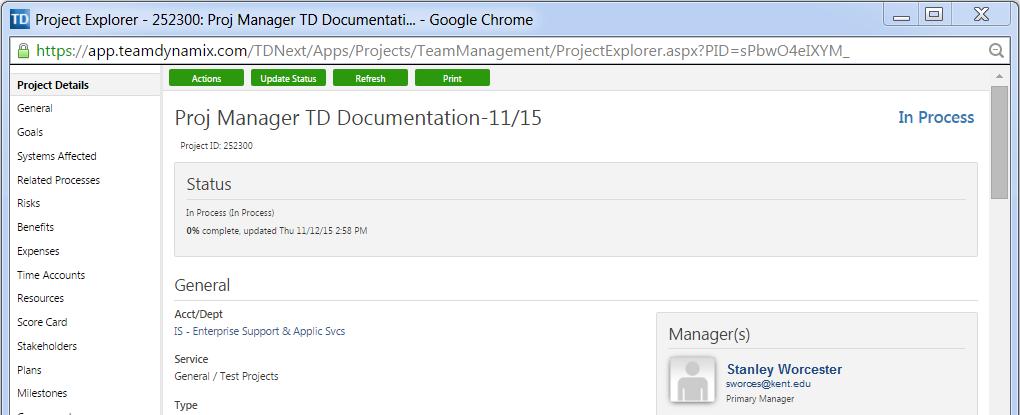 When the New Project/Workspace has been created and saved, it will be issued a Project ID number which appears under the project name in the work area and in the title
