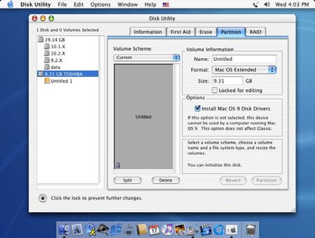 Mac OS For Mac OS X, use the Disk Utility to format and create partitions on your external disk.