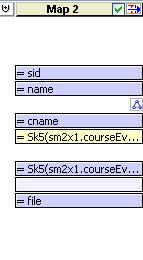 eid Nest-join to Eval_2 // // sid name Course_1 De-dup Group-by Key Course_2 Key value_key value_key Pid_0 concatenate /courseeval/* eval_key=eval_key Key value_key