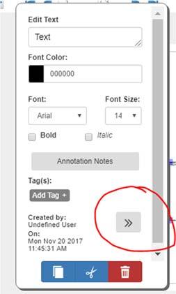 will not record a change The use of pages with annotations in a VD will record changes to the annotations A modification will be added if the annotation is modified and then saved.