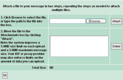 Sending an email Writing a new email is similar to other email systems. First select the Write Mail option.