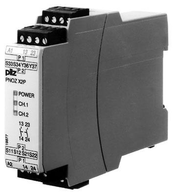 Unit features Safety features Gertebild ][Bildunterschrift Safety relay for monitoring E-STOP pushbuttons and safety gates.