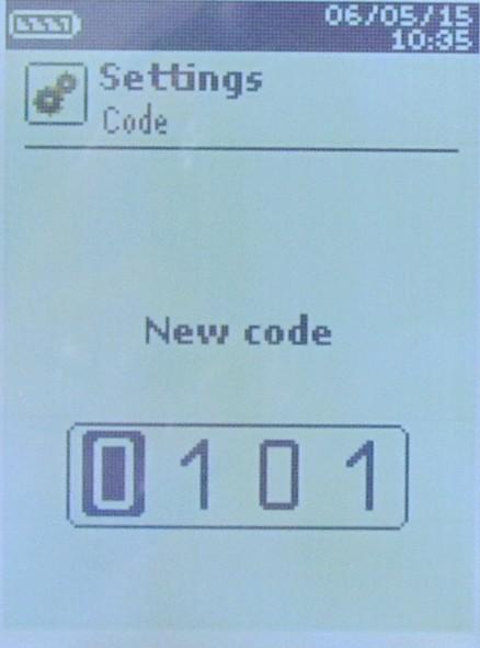 With arrow keys, set each digit then press OK when the last digit is set. Modifications are validated, the instrument backs to Configuration screen. 4.8 Set printing Configuration screen is displayed.