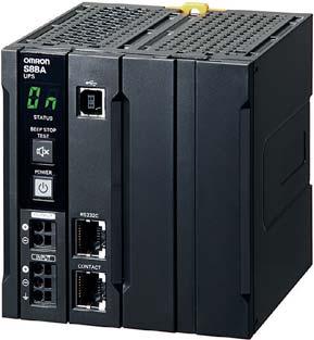S8BA Uninterruptible power supplies (UPS) Compact DC-DC UPS with a DIN-rail for mounting, best suited for the prevention of voltage drop and power failure in industrial PCs (IPC)/controllers System