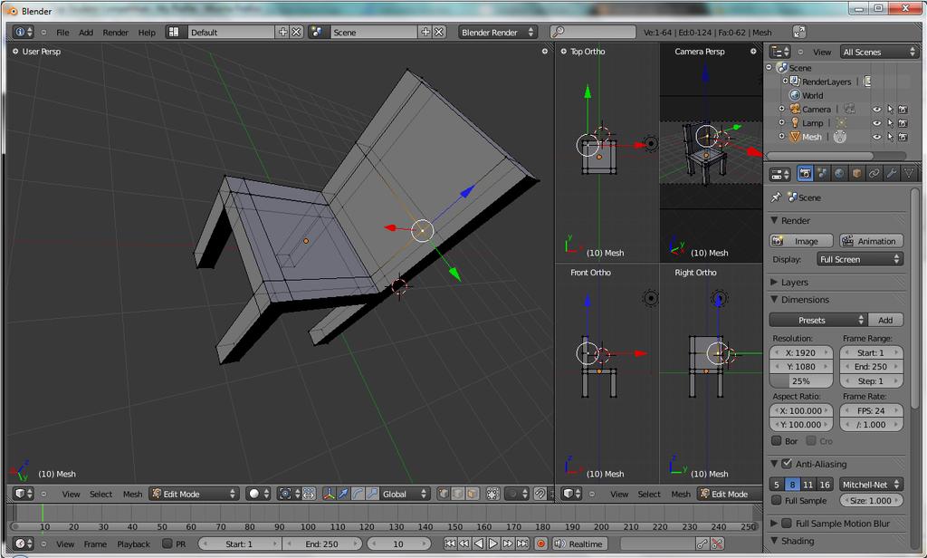 Content Creation Using Blender for creating the