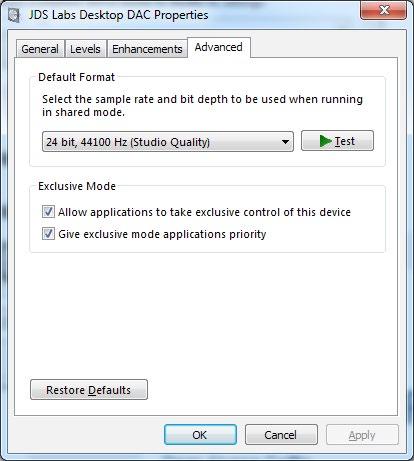 SECTION 3 SETUP COMPUTER SETUP The Element requires no drivers in Windows, Mac OS X, or Linux. Most operating systems immediately recognize and set the DAC as the default playback device.